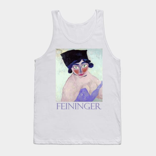 Woman with Green Eyes (1915) by Lyonel Feininger Tank Top by Naves